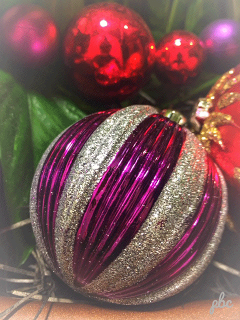 Christmas decorations,purple